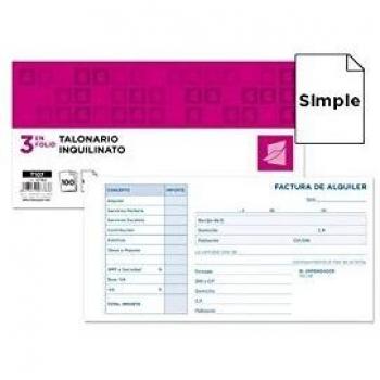 Talonario Liderpapel T107 Inquilinato