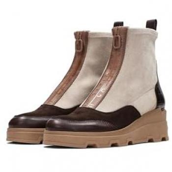 Bottine à Talon Compensé, Hispanitas, Femme, Cuir Verni