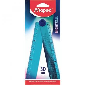 Regla Plegable 30 cm Nightfall Maped Multicolor