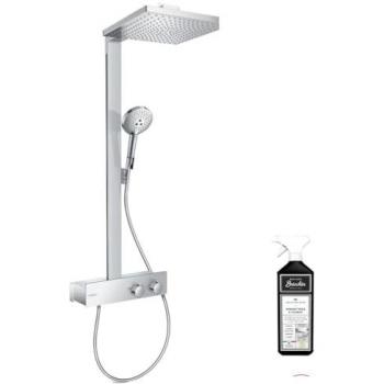 Colonne de douche thermostatique Hansgrohe Raindance e 300 EcoSmart avec mitigeur 35 cm chromée