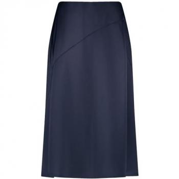 GERRY WEBER A-Linien Midirock Satin schwarz Größe 42