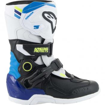 Alpinestars Stivali Cross Bambino Tech 3S Bianco-Nero-Blu