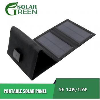 EcoCharge SolarBank 12W/15W Folding Power Bank for Phone