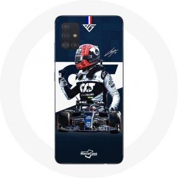 Couvercle Galaxy A71 – Pilote F1 Max Verstappen – bleu