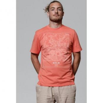 Berlin Map Streetwear – T-shirt Arancione e Bianco
