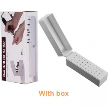 Nail Drill Bit Brush Holder Box