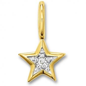 Eleganter Damenstern – VIVANCE 0,01 ct Brillant in 333 Gelbgold