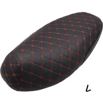 Funda de cojín universal de cuero para asiento de moto