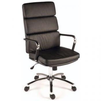 RS Pro Silla Marrón Ajustable con Ruedas y Asiento de Cuero Artificial Alt. 47
