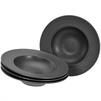 CreaTable Tafelservice Lava Stone Teller Set für 4 Personen