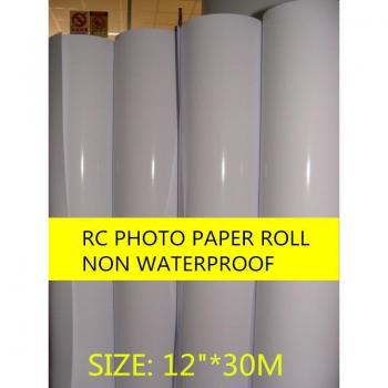 Papel Rollo 12 × 30 m RC Tinte Impresión No Sellado