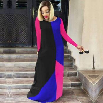 Vestido Maxi Africano de Manga Larga para Mujer