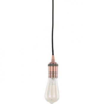 Italux lámpara colgante Atrium E27 rojo cobre