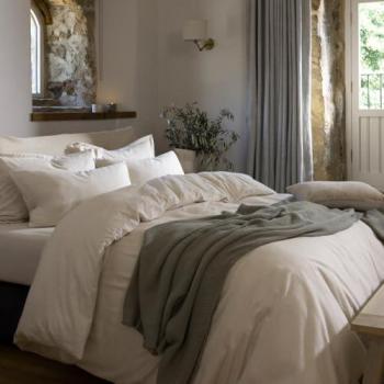 Beige Marl Cozy Cotton Duvet Collection – Double Size
