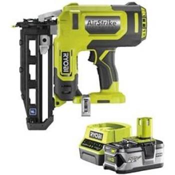 Pack RYOBI Cloueur à Air Comprimé 18V avec Batterie 4.0Ah et Chargeur Rapide