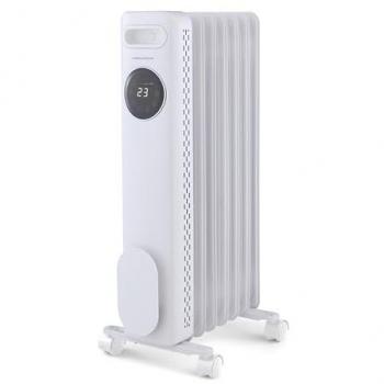 White HeatFlux 2.5 kW Remote‑Control Oil Radiator – Morphy Richards