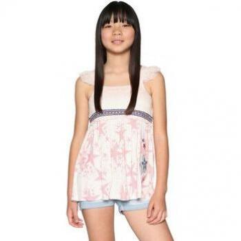 Chemise Nuevayork rose pour enfant Desigual