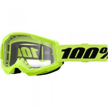 Gafas de Cross para Niño 100% Strata 2 Amarillo-Transparente