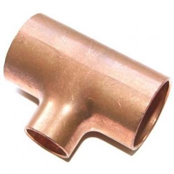 Tee ridotto in rame Ø28X18X28mm