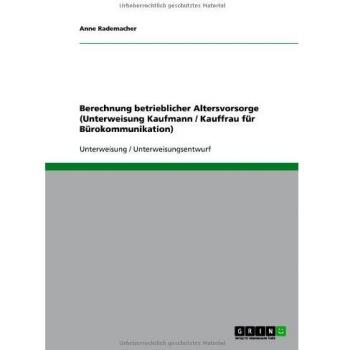 Berechnung betrieblicher Altersvorsorge