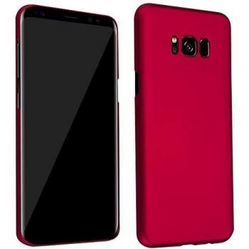 Cadorabo Schutzhülle für Samsung Galaxy S8 in Metall Rot