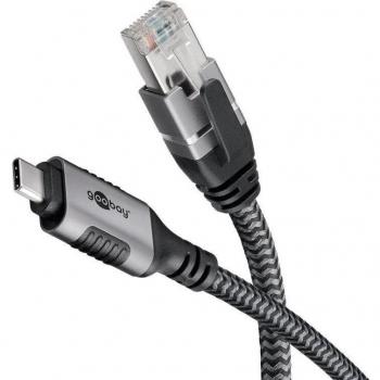 Ethernet-Kabel USB-C auf RJ-45, 10m, Cat6 F/UTP (FTP)