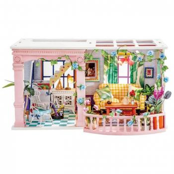 Mini Casa de Muñecas Patio Dulce 30x19x16