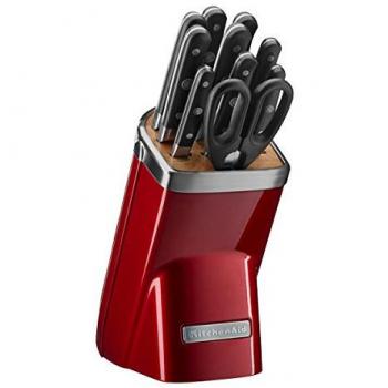 Kitchenaid Messerblock Solo – Edelstahl‑Guss in Liebesapfelrot – 30 x 25 x 20 cm