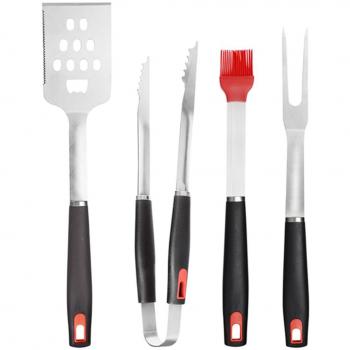 INeibo Lot d'Outils de BBQ 4 pièces Acier Inoxydable