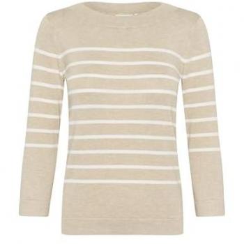 Maglione Donna KAFFE Lizza Tono Crema