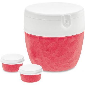 KOZIOL Bento‑Lunchbox L – 1‑teiliger Behälter, 800 ml, Kunststoff, spülmaschinengeeignet, melaminfrei, inklusive Minidosen