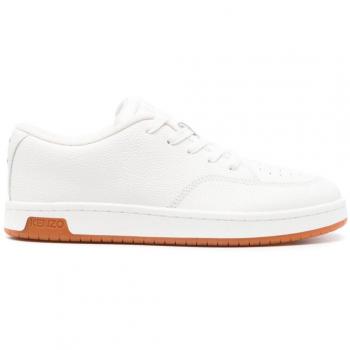 Kenzo White Low‑Top Leather Kickers – Men’s 7 US