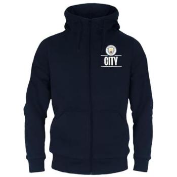 Polera de Capucha Man City Oficial Azul Marino Small