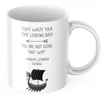 Tinisu Becher Kaffeetasse Themenragnar Vergangenes zählt nicht, Arbeitszimmer (325 ml, 1 Stück)