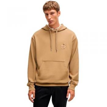 Felpa con Cappuccio C-sullivan 23 di Boss Beige M