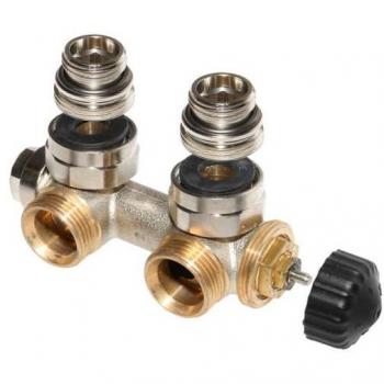Vanne thermostatique Heimeier Multilux 1/2'' angle deux tubes pré-réglage 3851-02.000