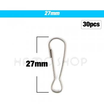 20-50Pcs Purse Clip Hooks in Stainless Steel