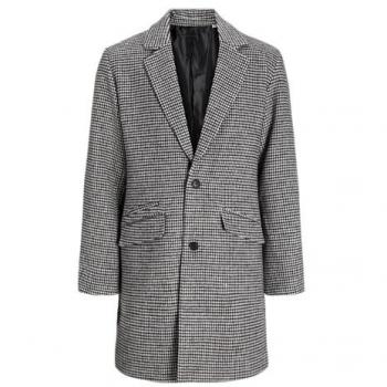 Jack & Jones Hombre Abrigo Hays Pata de Gallo