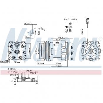 Compresseur de climatisation NISSENS 890336