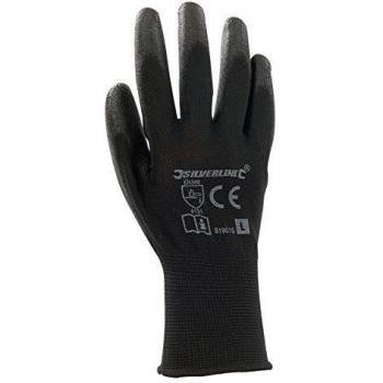 Silverline PU-beschichtete Handschuhe Größe L