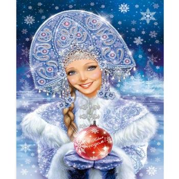 Bordado de Diamantes “Nieve Encantada” 30×40 cm