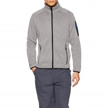 Strickfleece Jacke für Herren CMP – Argento/Bianco, Size 52