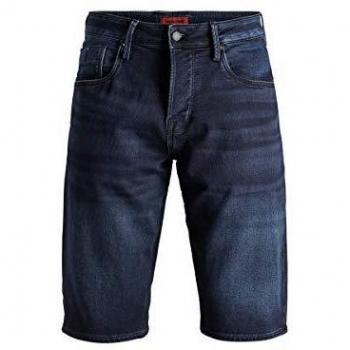 Jack & Jones Jjiron Jjlong Shorts Ge 955 I.k. STS, Bleu