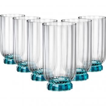 Bicchieri per bevande Florian Lucent Blue 43cl (6 unità) Bormioli Rocco