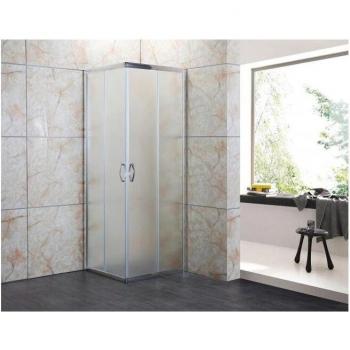 Box Doccia Cristallo Opaco 4 mm – Apertura Angolare Scorrevole 70×80×185 h