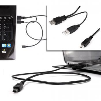 Mini USB Y Adapter for Dell Latitude D620 Notebook