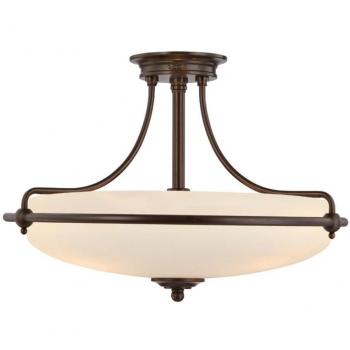 Griffin Ceiling Light in Palladian Bronze