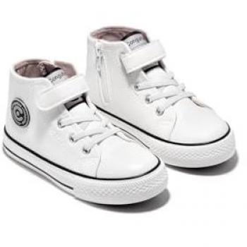 Zapatillas altas de niños Conguitos con tira adherente y cremallera lateral
