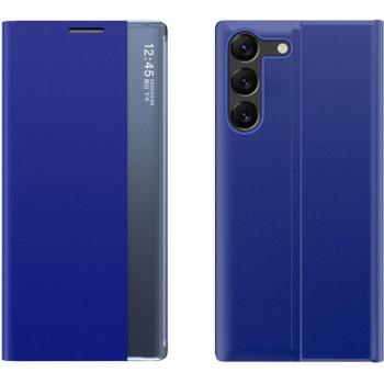 Cover Sleep View Blu per Samsung S24+ con Chiusura Magnetica