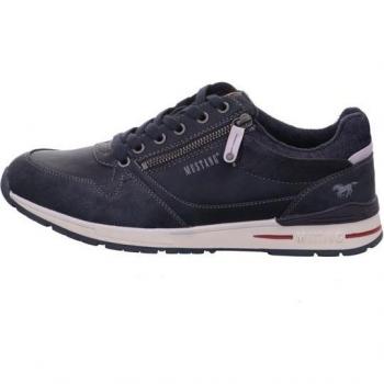 Mustang Side‑Zip Bleu Royal – Baskets Casual